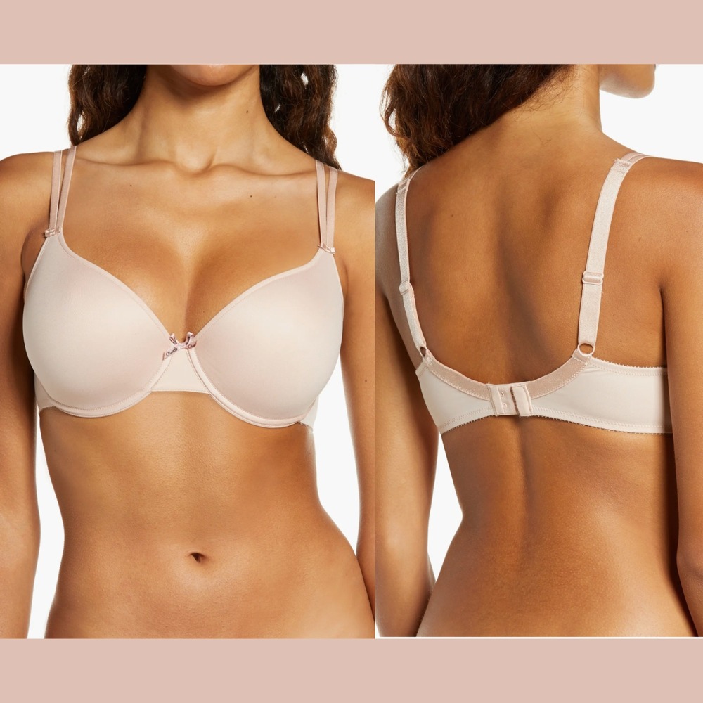 NEW $82 Chantelle [ 34D US ] Basic‎ Invisible Smooth Support T-Shirt Bra U1781
